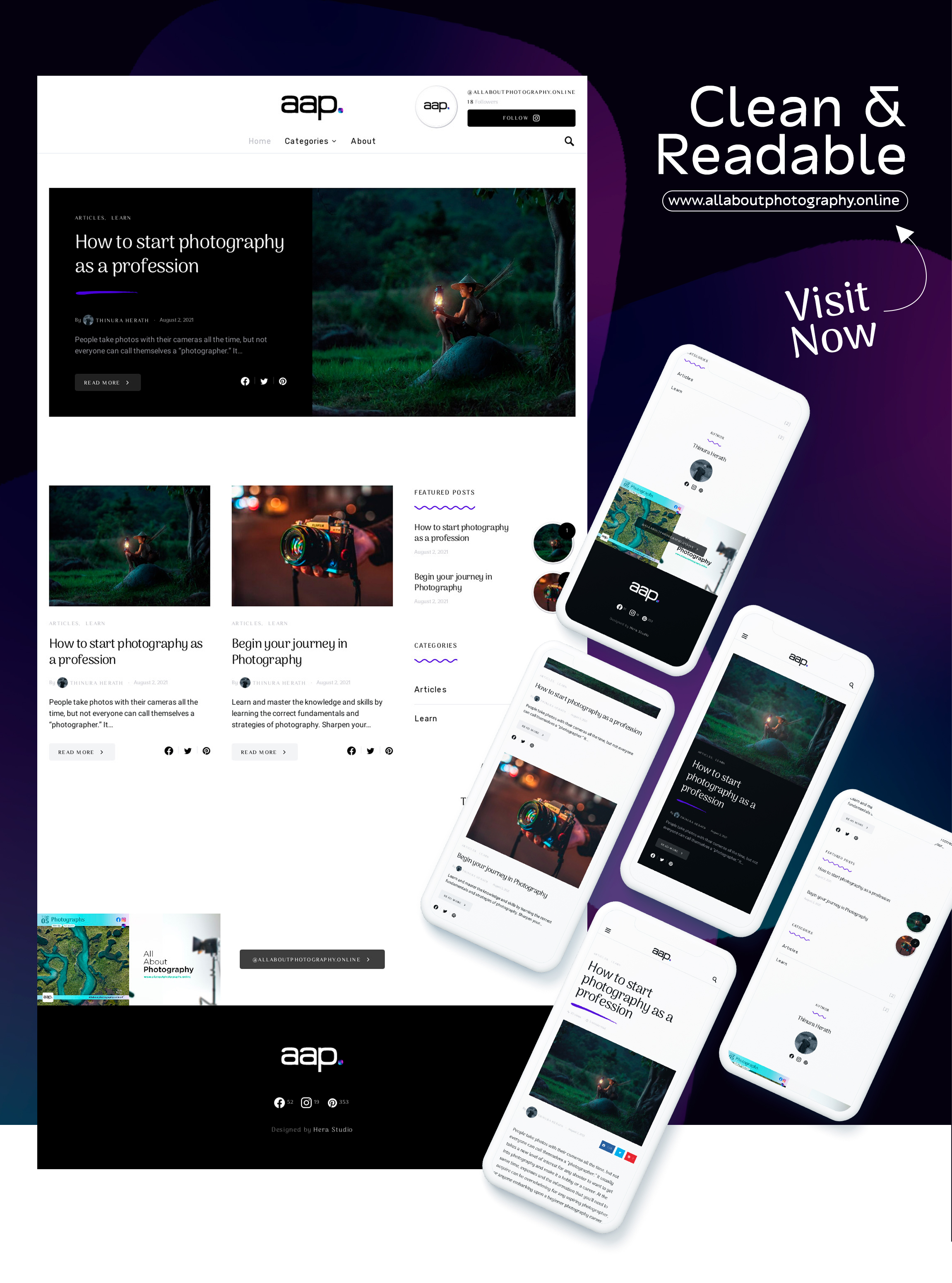 Logo design web development hera studio